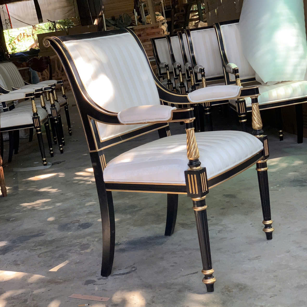 GHẾ ĂN CỔ ĐIỂN THEON LOUIS 16 PHONG CÁCH INDOCHINE